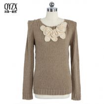 双免邮端庄秀美女孩 <em>20%羊毛</em>衣服圆领针织毛