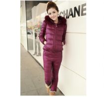 2013冬季新款女装<em>休闲羽绒服</em>套装羽绒<em>马甲</em>羽