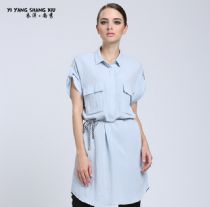 衣洋尚秀2015欧美大码宽松时尚新款女式翻领