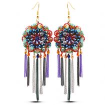外贸饰品批发 波西米亚超夸张T台秀场耳环 新