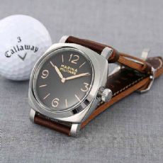 沛纳海 微商手表货源夜光 瑞士机芯 男士真皮蓝