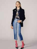 上海潮牌折扣女装地素冬装印花连衣裙T恤批发