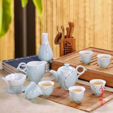 高挡手绘茶具 高挡礼品描金功夫茶具套装