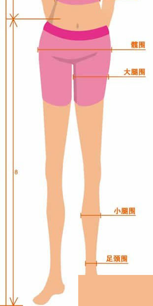 (十)膝围(左右膝) 直膝站立,大腿肌肉放松,体重平均